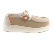Chambray Rise Sneakers Hey Dude , Beige , Dames