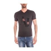 Casual T-shirt Armani Jeans , Black , Heren