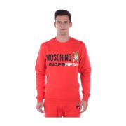 Hoodies Moschino , Red , Heren