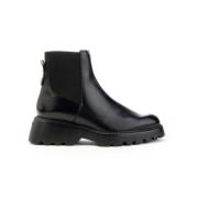 Zwarte Leren Chelsea Boot Beatles Wonders , Black , Dames