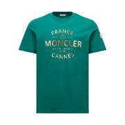 T-Shirts Moncler , Green , Heren