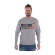 Hoodies Moschino , Gray , Heren