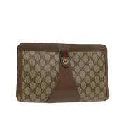 Pre-owned Leather gucci-bags Gucci Vintage , Beige , Dames