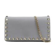 Pre-owned Lace shoulder-bags Valentino Vintage , Gray , Dames