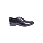 Derby Schoenen Zwart Leer Daniele Alessandrini , Black , Heren