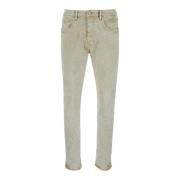 Slim-Fit Beige Jeans Purple Brand , Beige , Heren