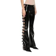 Leather Trousers Courrèges , Black , Dames