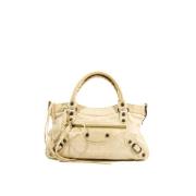 Pre-owned Leather balenciaga-bags Balenciaga Vintage , Yellow , Dames