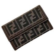 Pre-owned Cotton wallets Fendi Vintage , Brown , Dames