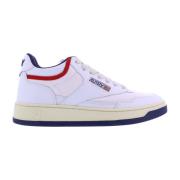 Heren Open Mid wit/blauw/rood Autry , White , Heren