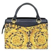 Pre-owned Canvas handbags Versace Pre-owned , Yellow , Dames