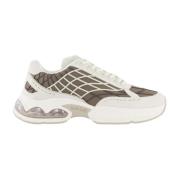 Heren Neptun Dip Sneaker Wit/Beige Mallet Footwear , White , Heren