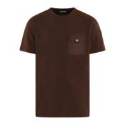 Heren T-Shirt Bruin Moncler , Brown , Heren