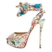 Pre-owned Leather sandals Christian Louboutin Pre-owned , Multicolor ,...