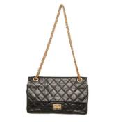 Pre-owned Leather chanel-bags Chanel Vintage , Black , Dames