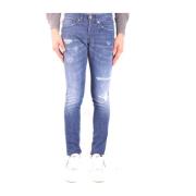 Stijlvolle Blauwe Jeans voor Heren Dondup , Blue , Heren