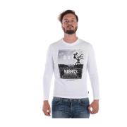 Gezellig Gebreide Trui Pullover Emporio Armani , White , Heren