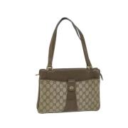 Pre-owned Leather gucci-bags Gucci Vintage , Beige , Dames