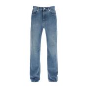 Klassieke Straight Jeans Salvatore Ferragamo , Blue , Heren