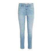 Blauwe Denim Tapered Jeans Guess , Blue , Dames
