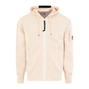 Stijlvol Beige Zip Up Hoodie C.p. Company , Beige , Heren