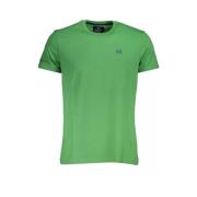 Groen Katoenen T-Shirt met Borduursel en Print La Martina , Green , He...