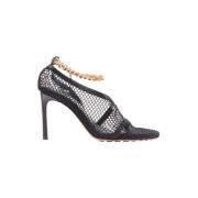 Leather sandals Bottega Veneta , Black , Dames