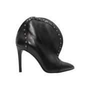Pre-owned Leather boots Balmain Pre-owned , Black , Dames