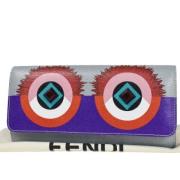 Pre-owned Leather wallets Fendi Vintage , Purple , Dames