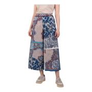 Blauw Bruin Gestreepte Broek Max Mara Weekend , Multicolor , Dames