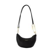 Leather shoulder-bags Off White , Black , Dames