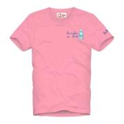Roze T-shirts en Polos MC2 Saint Barth , Pink , Heren