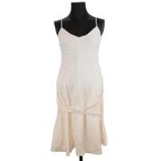 Pre-owned Fabric dresses Burberry Vintage , White , Dames