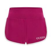 Geborduurde Logo Mini Shorts - Roze Guess , Pink , Dames