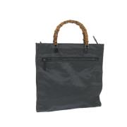 Pre-owned Canvas handbags Gucci Vintage , Gray , Dames