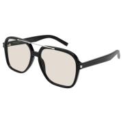 Zwart/Lichtgele Zonnebril SL 545 Saint Laurent , Black , Dames