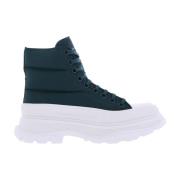 Canvas Sneakers voor Vrouwen Alexander McQueen , Blue , Dames