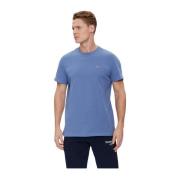 Biologisch Katoenen Basic T-shirt - Blauw Tommy Jeans , Blue , Heren