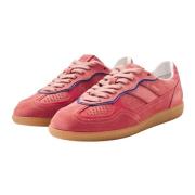 Tb.490 Rife Roze Leren Sneakers Alohas , Pink , Dames