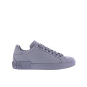 Heren Portofino Sneakers Grijs Dolce & Gabbana , Gray , Heren