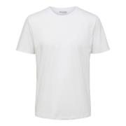 Tijdloos T-shirt Aspen Korte Mouw Selected Homme , White , Heren