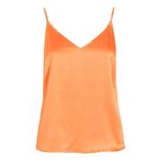 Mandarin Regular Fit Shirt Dea Kudibal , Orange , Dames