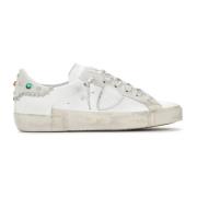 Paris X Goujons Leren Sneaker Philippe Model , White , Dames