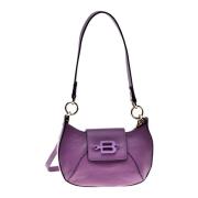 Shoulder bag in lilac quilted leather Baldinini , Purple , Dames