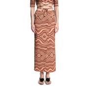 Maxi Skirts Rita Row , Brown , Dames