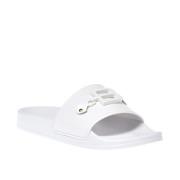 Slipper in white rubber Baldinini , White , Dames