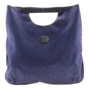 Pre-owned Canvas handbags Celine Vintage , Blue , Dames