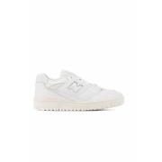 Retro Leren Basketbalsneakers New Balance , White , Dames