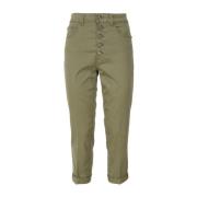 Cropped Jeans Dondup , Green , Dames
