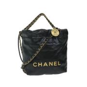 Pre-owned Leather handbags Chanel Vintage , Black , Dames